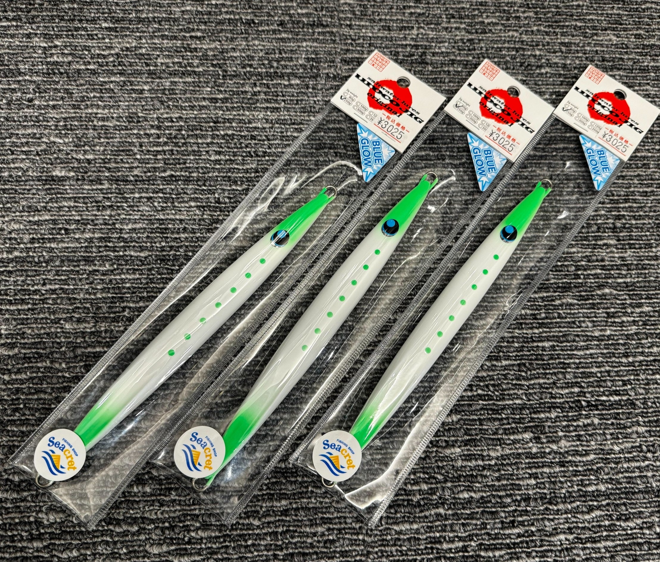【NEW】uroco ウロコ ウロコジグ 250g フルグローライムグリーン Seacretオリカラ アラ 青物 マグロ BLUEGLOWバージョン