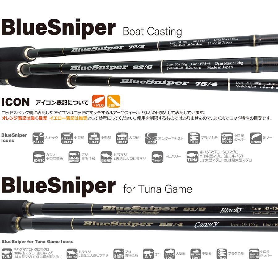 YAMAGA Blanks ヤマガブランクス BlueSniper82/6 ブルースナイパー