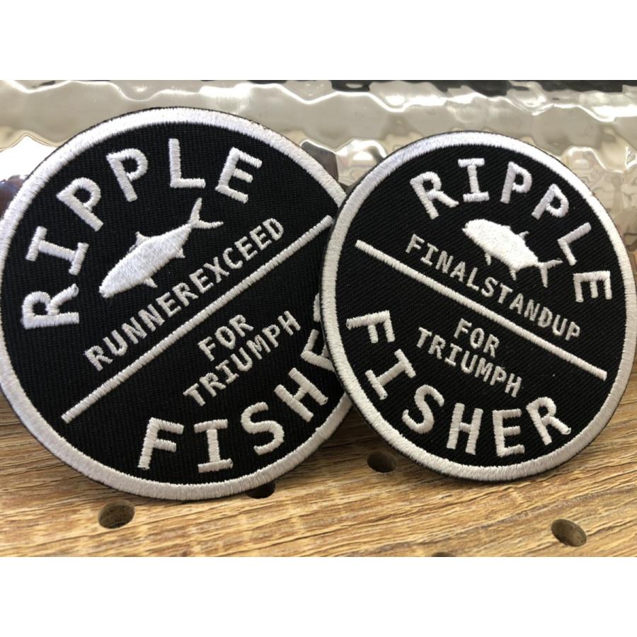 リップルフィッシャー ショアモデル ワッペン / ripplefisher フィッシングウェア キャップ バイザーに