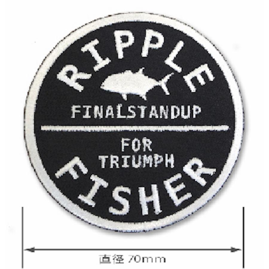 リップルフィッシャー ショアモデル ワッペン / ripplefisher フィッシングウェア キャップ バイザーに