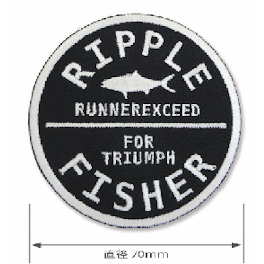 リップルフィッシャー ショアモデル ワッペン / ripplefisher フィッシングウェア キャップ バイザーに